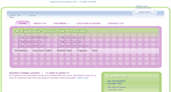 Desktop Screenshot of euphoriasmoothiescny.com